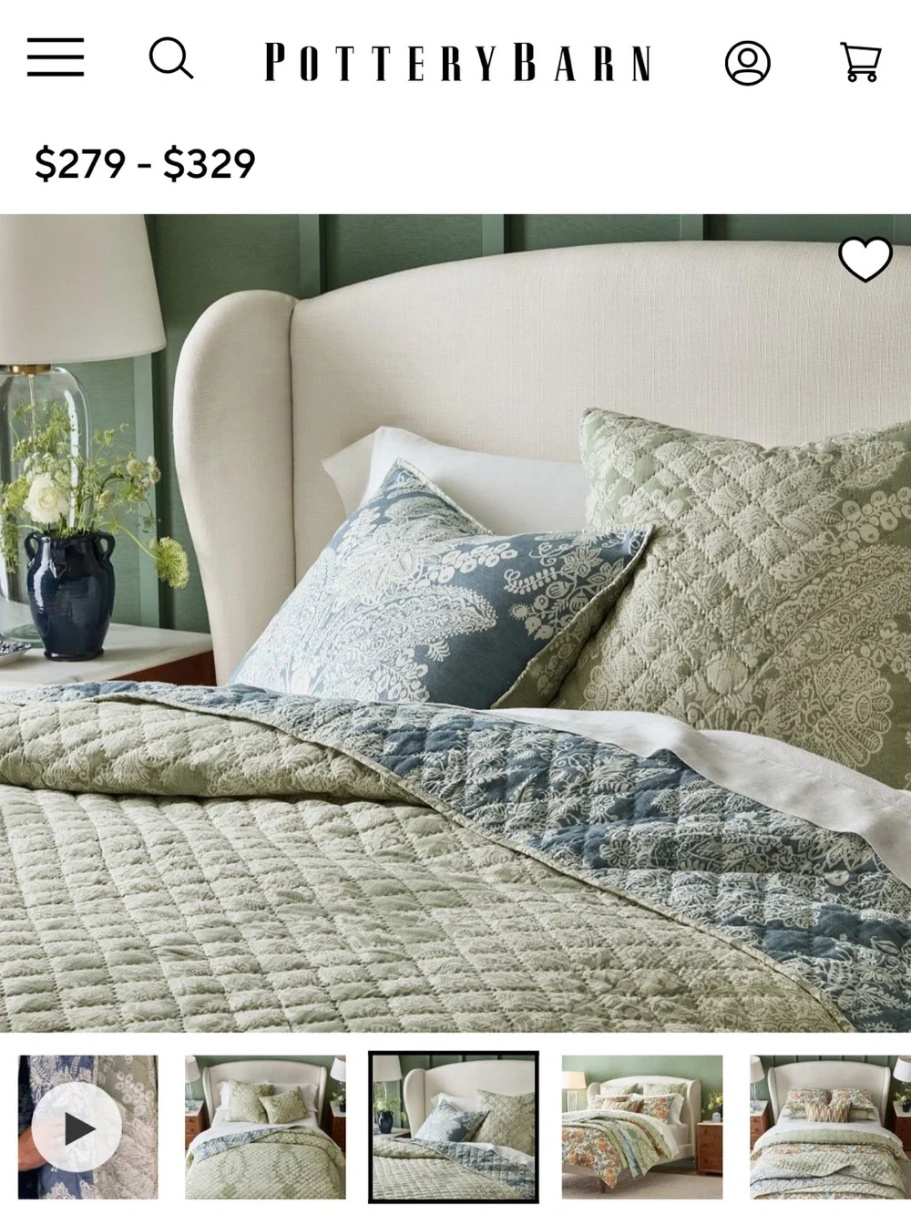 Kravet Heirloom Damask Reversible Quilted sham standard set of 2